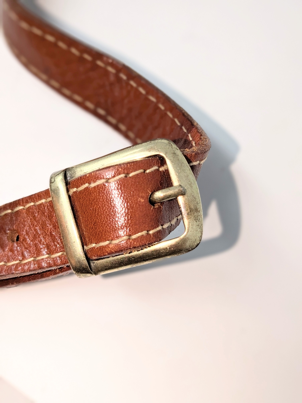 CLAUDIA Tan Leather Flap Bag — Crown Logo Detail - Picture 9 of 9